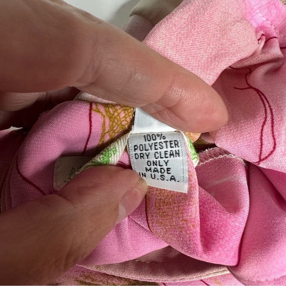 Le Shack by Tracy Feith Pink/Green Floral Tie Dress 4 - Picture 10 of 10
